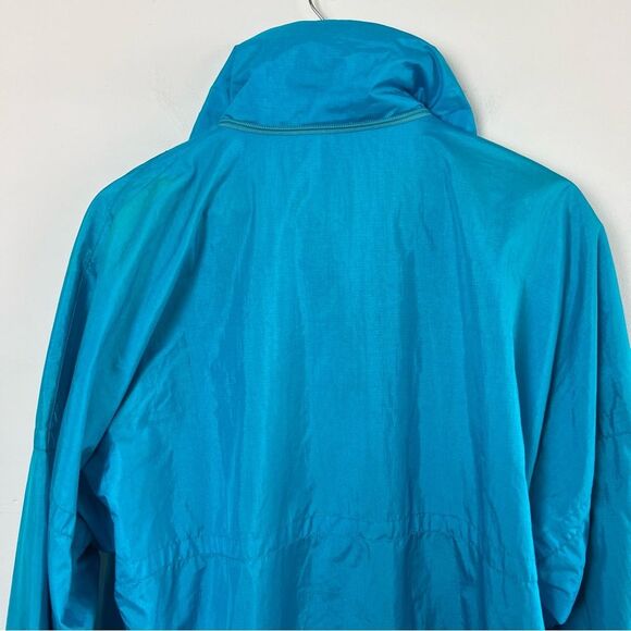 Blue Vintage Kaelin Tech 100% Nylon Pullover Jacket Windbreaker Size Medium - Picture 9 of 14